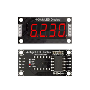 0,36 "Zoll LED-Digital anzeige modul 4-stelliges 7-Segment-Zeituhr Display Tube Driver Board I/O 5-Farben-DIY-Kit