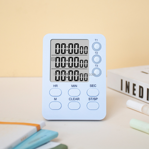Timer da cucina digitale, 3 canali, conto su/giù, Timer di cottura con allarme ad alto volume, Display di grandi dimensioni, contatore delle ore di conto alla rovescia - Product Image 5