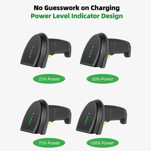 Hot Sale <strong>Bar</strong> <strong>Code</strong> QR <strong>Code</strong> <strong>Scanners</strong> with Charging Dock Handsfree 2D Barcode Reader With Charging Base and Power Display - Product Image 3