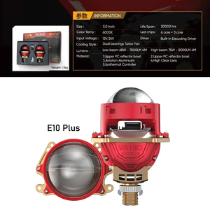 New Headlight Bi <strong>Led</strong> 3 Inch <strong>E10</strong> PLUS <strong>12V</strong>/24V Bi <strong>LED</strong> Lenses Headlight Bi <strong>Led</strong> Projector Headlight - Product Image 2