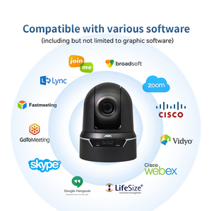 DDP-unterstützte 4K60 NDI PTZ-Kamera mit 25X optischem Zoom Auto-Tracking für die Besprechung von Live-Broadcast-USB-SDI-HDMI-LAN-Ausgängen - Product Image 6