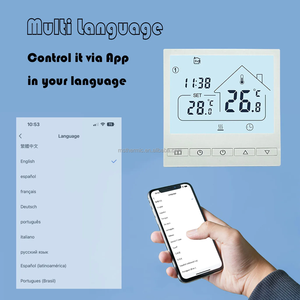 Msthermic環境にやさしい毎週のプログラミング暖房wifiサーモスタットアパート音声制御Tuya電気サーモスタット - Product Image 5