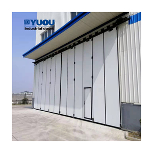 Tự động dọc gấp máy bay hangar cửa công nghiệp thương mại thép cách nhiệt <span class=keywords><strong>accordion</strong></span> gấp hangar cửa - Product Image 2