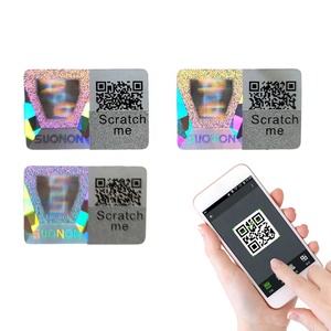 Graffiare il codice Qr di autenticazione di sicurezza manomissione evidente l'adesivo dell'adesivo dell'ologramma Vct ologramma etichette adesive del sigillo di sicurezza