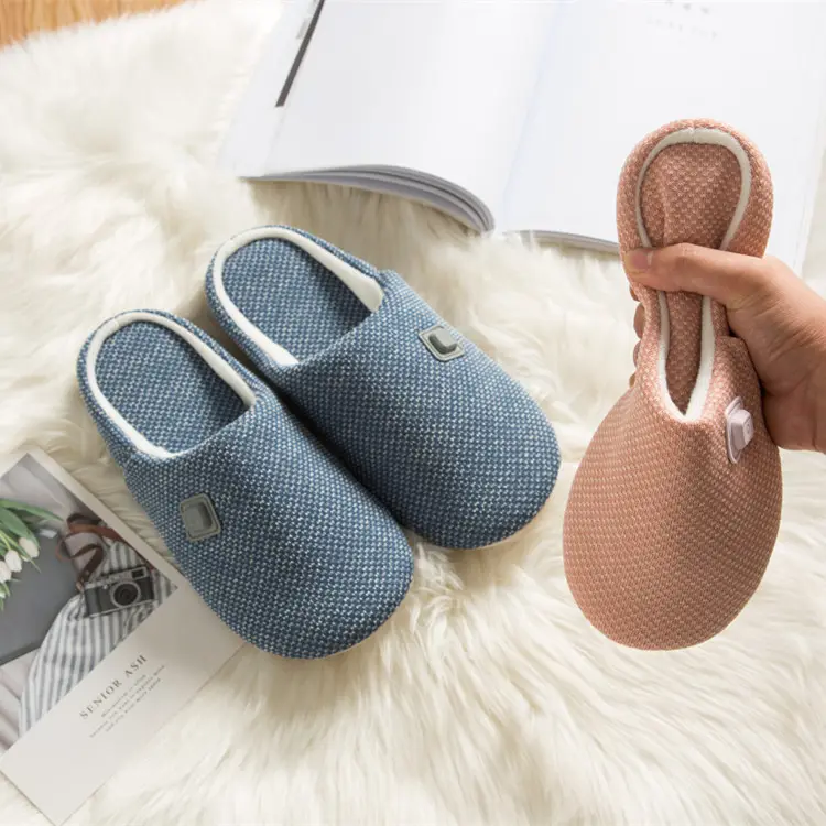 Pantufas de inverno femininas, chinelos deslizantes recarregáveis usb de aquecimento