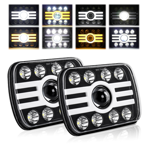 DOT Emark onaylı yüksek düşük işın sis farları 6X7'' Led sürüş ışık 5X7'' 7 inç dikdörtgen Led farlar için Offroad - Product Image 1