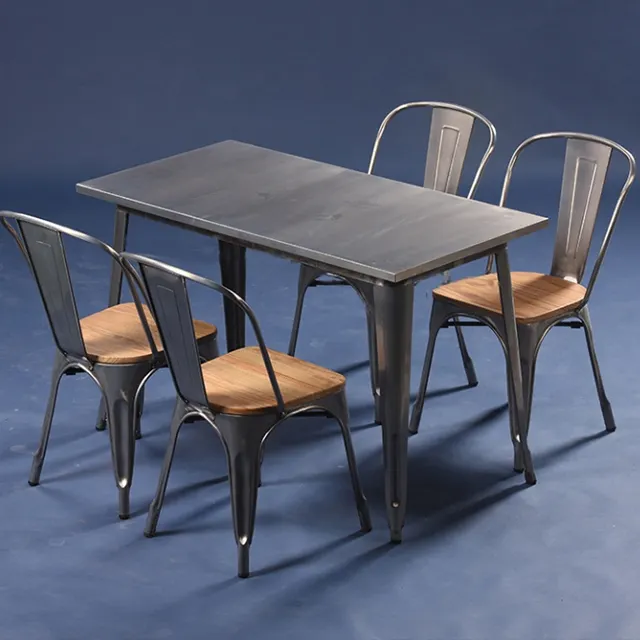 Wholesale China Metal cafe used tables and chairs for restaurants