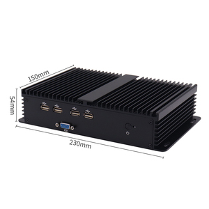 デュアルLANミニ産業用PCi3/i5/i78550U組み込みLinuxコンピューターRS485小型Linuxコンピューターをサポート - Product Image 1