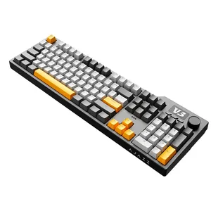 Teclado AJAZZ AK35I V3 con cable MAX, Teclado mecánico de tamaño completo con pantalla TFT y perilla, teclado intercambiable en caliente e interruptor de aguacate - Product Image 4