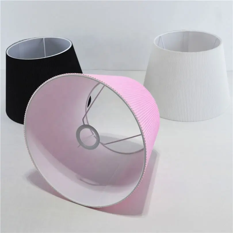 Modern Living Room Custom Fabric Lamp Shade Lampshades Decoration Lamp Pleated Lamp Shade