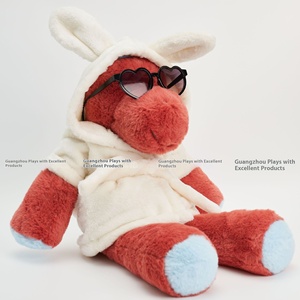 Unisex DIY bornoz oyuncaklar 50cm peluş tavşan kulaklar Barcelona ayı stres giderici PP pamuk dolum ile toptan oyuncak bebek giysileri - Product Image 6