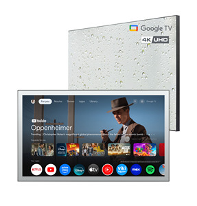 Soulaca 28 "không thấm nước 4k thông minh gương TV Google LED truyền hình cho phòng tắm sang trọng và vòi hoa sen - Product Image 1