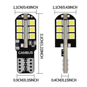 Otomotiv T10 3030 24SMD parlak okuma ledi ışık küçük Canbus plaka işık çözme genişliği ışık arabalar için - Product Image 4