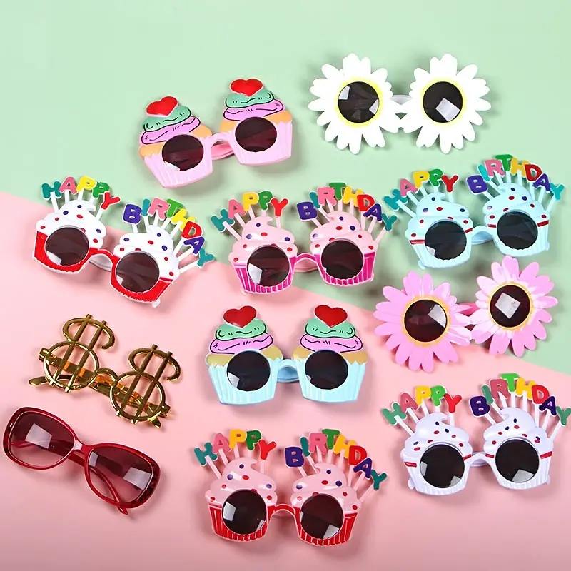 Funny decoration dress up glasses korean style sweet party holiday birthday glasses for kids and adults