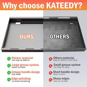 Đầy đủ kích thước 26 inch 18.8 inch cho Weber Genesis II LX 300 loạt vỉ nướng chèn Nướng Nấu ăn tấm tương thích GS4 BBQ - Product Image 3