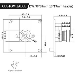 Ov2735 Wide Angle 1080p IR Night Vision MJPG YUV H264 Output Drone Mapping Camera Module USB2.0 - Product Image 4