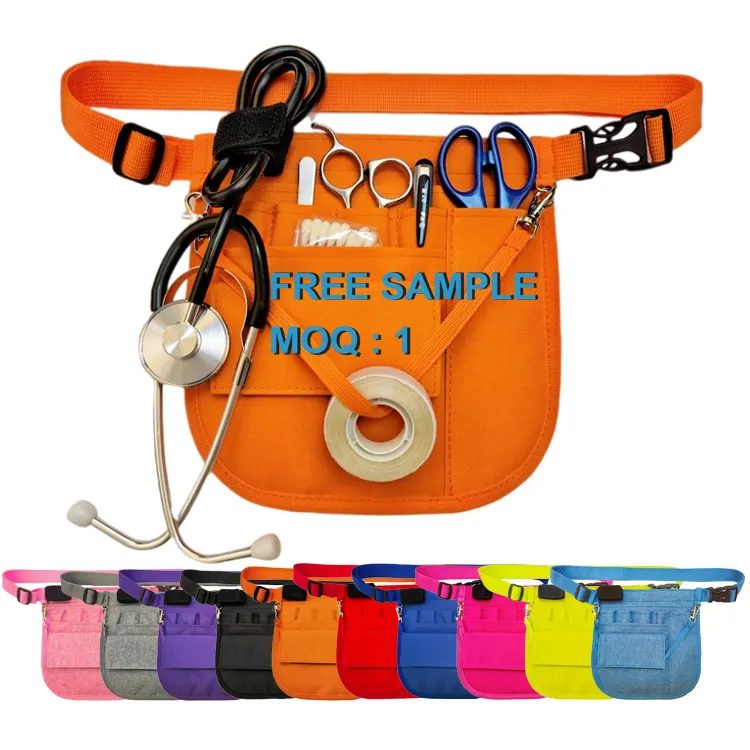 2023 Custom logo Belt infermieristica Pouch Organizer Medical Utility Belt bag infermiera marsupio marsupio per il lavoro