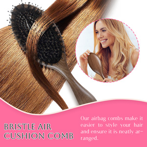 Pettine Anti-nodo, artigianato tradizionale caratteristica, sandalo maiale criniera massaggio airbag - Product Image 3