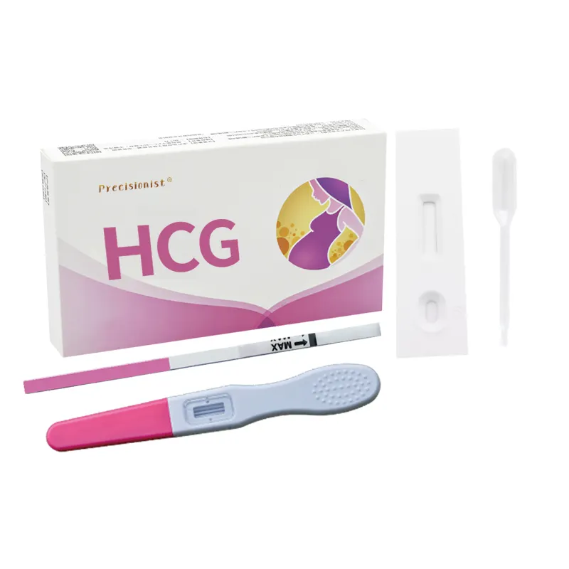 Caneta de teste rápido de gravidez HCG ouro coloidal com alta sensibilidade e precisão