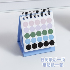 2024 2025 creativo Mini calendario decorazione Desktop versione inglese piano Check-in Notebook uso come cornice per foto - Product Image 5