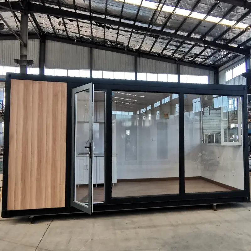 casa contenedor real estate building prefab glass mobile container home luxury with bathroom and electricity portable office