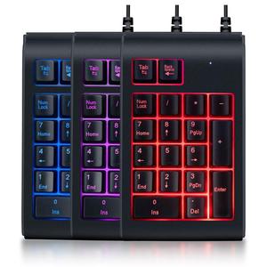 Customized Wired 19-Key Waterproof Mechanical Luminous <strong>Keyboard</strong> Notebook Computer Bank Office Machinery Wired Digital <strong>Keyboard</strong> - Product Image 3