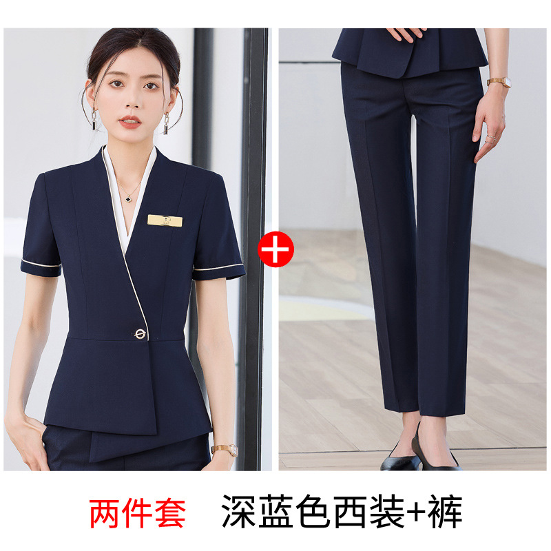 Dark blue suit pants