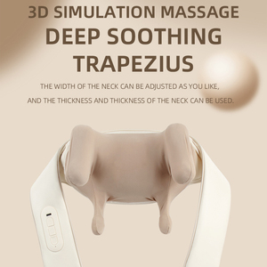 <strong>One</strong>-Key Control 3D Kneading Neck Massager with Red Light <strong>Therapy</strong> Adjustable Width for Shoulder Back Pain Relief - Product Image 2