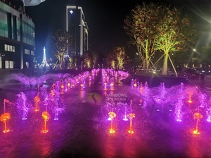 Fontane per giochi d'acqua con controllo del programma personalizzato fontana a secco per pavimenti musicali moderni - Product Image 4