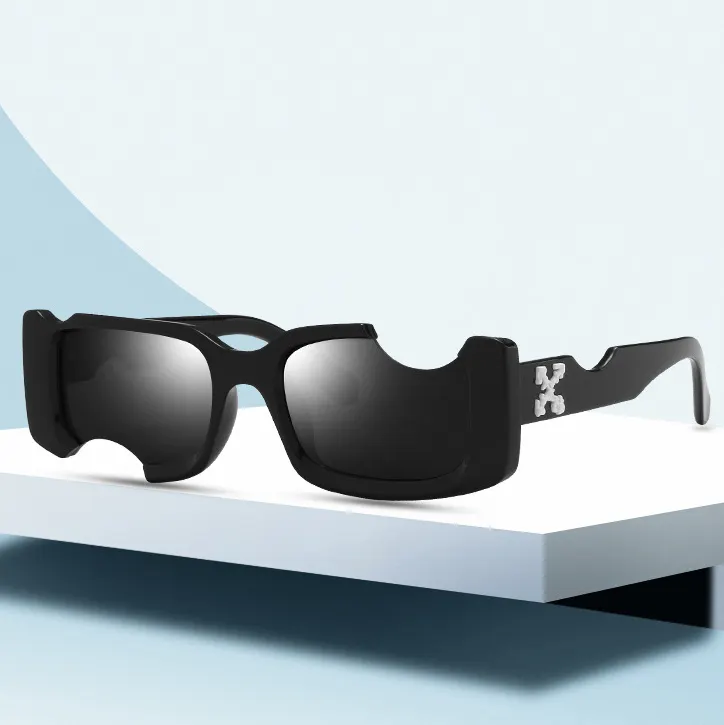 Venta al por mayor pequeñas gafas de sol rectangulares vintage lentes de sol retro negro mujeres hombres sombras gafas de sol diseñador guality gafas de sol