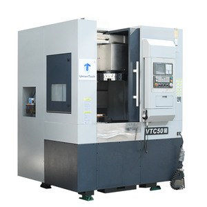 Máquina de torno vertical Torneado Fresado Roscado Funciones de perforación torno vertical VTC50 Máquina de torno CNC con herramientas en vivo - Product Image 1