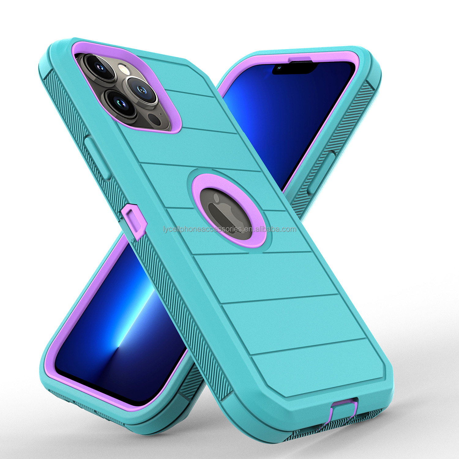TEAL + สีม่วง