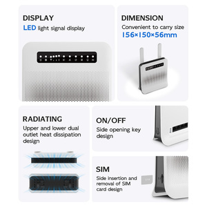 Enrutador de red 4G LTE de alta velocidad con función WEP VPN QoS 300Mbps Velocidad máxima de datos LAN para uso doméstico en exteriores Compatible con Wi-Fi 5G - Product Image 4