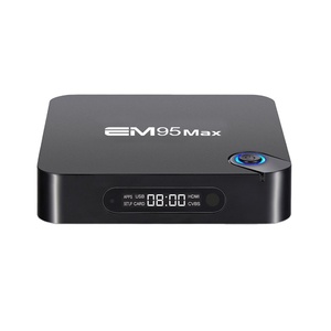 หุ่นยนต์กล่องทีวีดิจิตอล Hd 4K EM95 Max Android 9.0 Ott Tv Box ภาษาอาหรับ Iptv Box - Product Image 2
