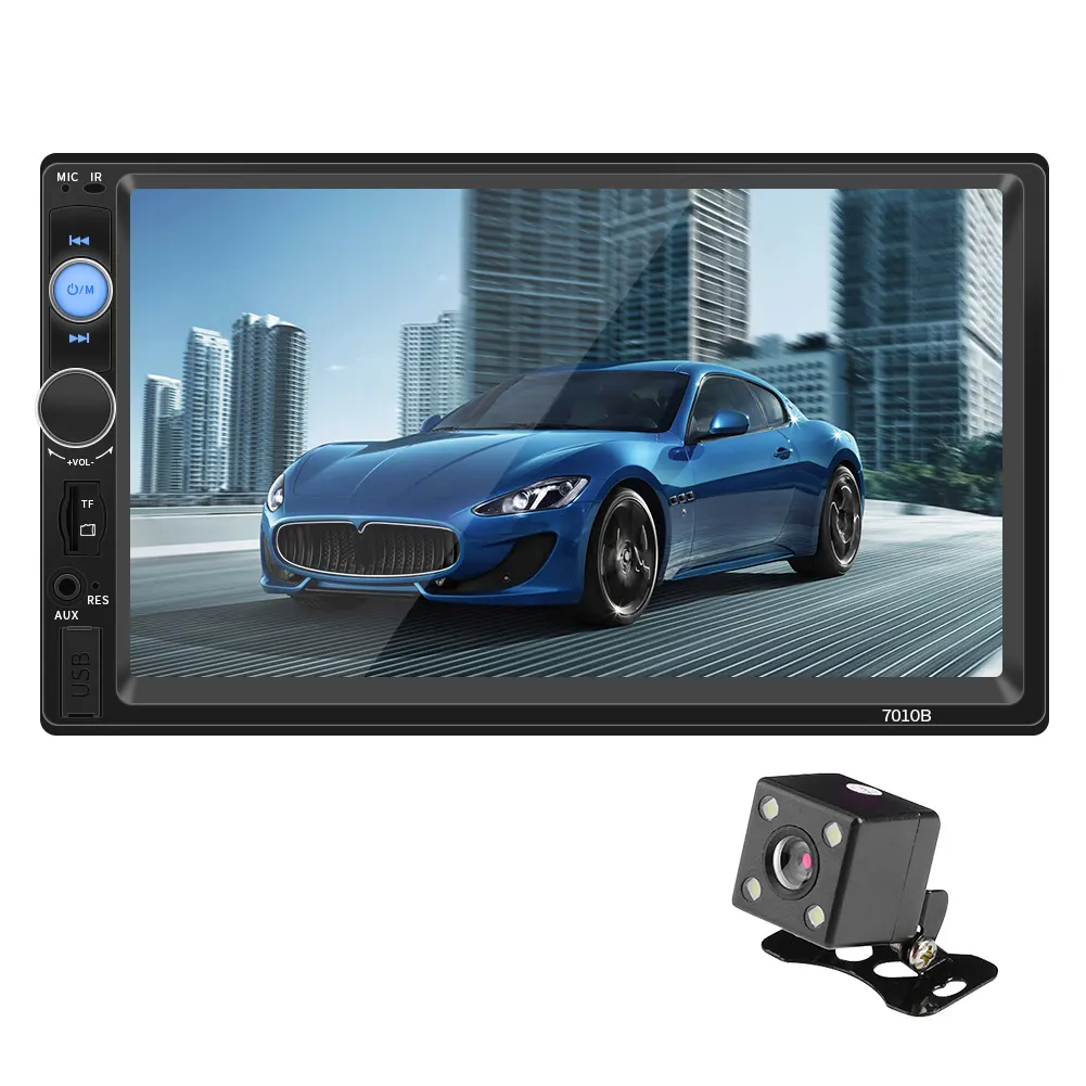 Radio Multimedia con Gps para coche, reproductor Multimedia con pantalla táctil de 7 pulgadas, Dvd, estéreo, multilenguaje
