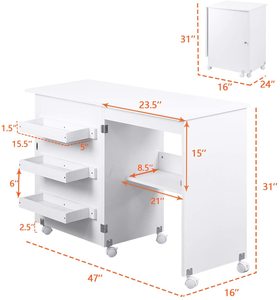 Klapp nähmaschine Tisch regal Computer tische Praktischer Klapptisch für Nähmaschine mit Rollen Stoff maschinen teile