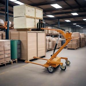 500Kg 1.6M Portable Fork Lift Hand Push Small <strong>Loading</strong> <strong>and</strong> <strong>Unloading</strong> Stacker - Product Image 2