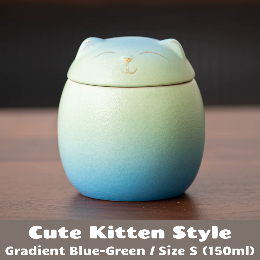 Taglia S / Stile gattino / Sfumatura blu-verde