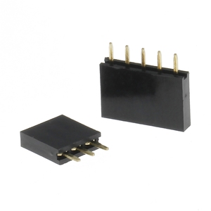 Single Row Pin Female <strong>Header</strong> Socket Pitch 2.54mm <strong>1</strong>*2p 3p 4p 5p 6p 7p 8p 9p 10p 12p 14p 16p 18p 20p 22p 40p Pin Connector - Product Image 1