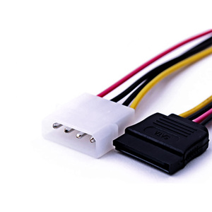 4 pinli erkek konnektör ve 15 pinli dişi SATA konnektörü ile IDE seri Port güç kablosu sabit Disk veri kablosu - Product Image 2