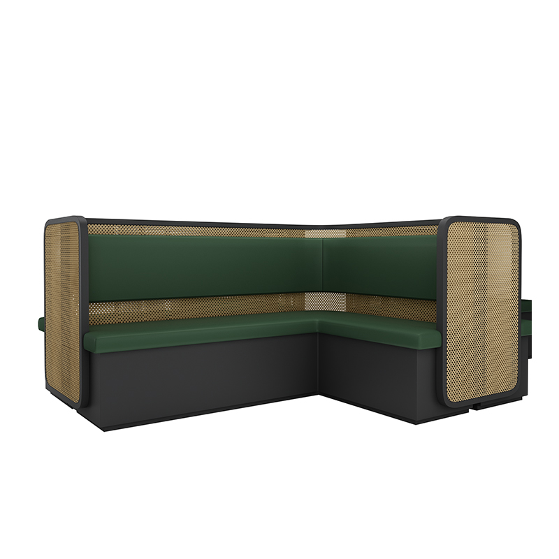 L-shape booth