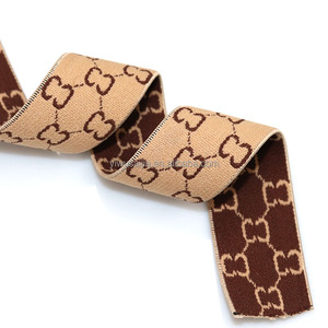 Correas de colores personalizadas con borde elástico y pantalones con letras de nailon con Jacquard elástico Banda elástica personalizada - Product Image 5