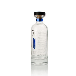 Changyou özelleştirilebilir Logo baskı çıkartması votka 750ml yuvarlak buzlu cam şişe sıcak gümüş yazı ve mantarlar ile - Product Image 1