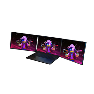 Multi Tasks USB C 1080P 15,6 pulgadas IPS HDR función deslizante portátil Tri monitor de pantalla para estación de trabajo portátil - Product Image 6