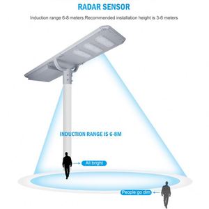 En iyi kalite akıllı endüstriyel güneş paneli pili 20w 40w 90w 1200w 200 watt 100 watt led güneş enerjili sokak ışığı ile dahili pil - Product Image 1