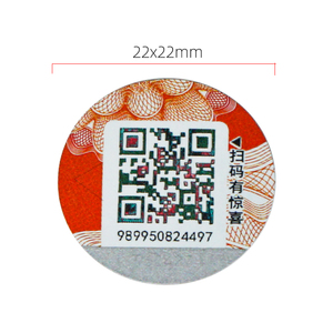 Beschichtete Struktur 3D-Code Scan-Tag Authentizität Abfrage system Überprüfung Selbst klebendes Etikett Fälschung sicherer QR-Code-Aufkleber