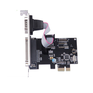 Customized 1 Series <strong>PCI</strong>-E1 Adapter Card 1S+1P with 25PIN Parallel Port and 9PIN Serial Port Computer Accessories - Product Image 3