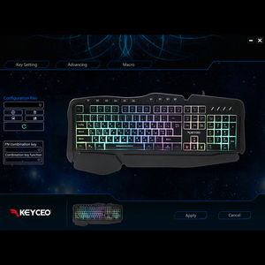 OEM-Teclado retroiluminado RGB para juegos, dispositivo compacto con 12 teclas de atajo Multimedia, membrana de teclado con cable USB para jugadores de PC - Product Image 6