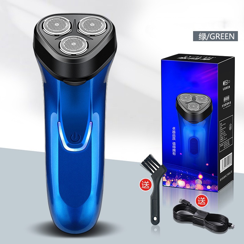 3-Head Floating Shaver - Green 027