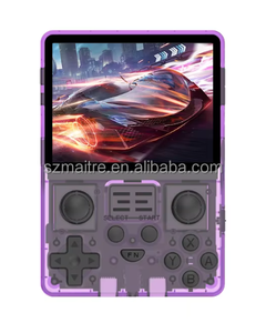 Cheap Classic RGB20S Purple Video Gaming Machine for PSP Games 3.5Inches RK3326 Chips Open Source Linux System R36S Game <strong>Console</strong>